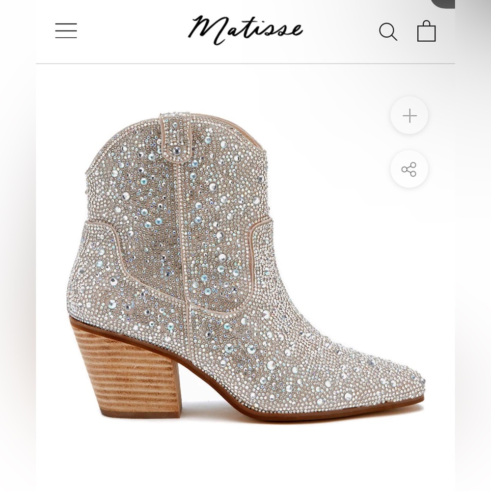 Free People (Matisse) rhinestone booties sz6 NIB